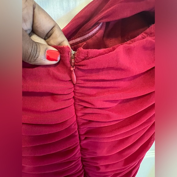 SOLD!!! Fashion Nova Ruched For Me Mesh Midi Dress - Picture 5 of 7